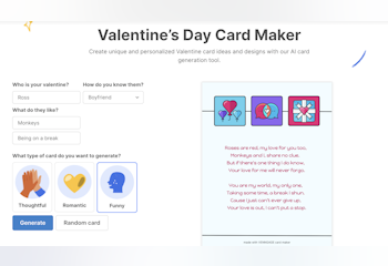 Venngage Valentine Card Maker