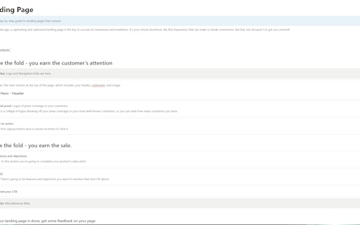 Landing Page Guide