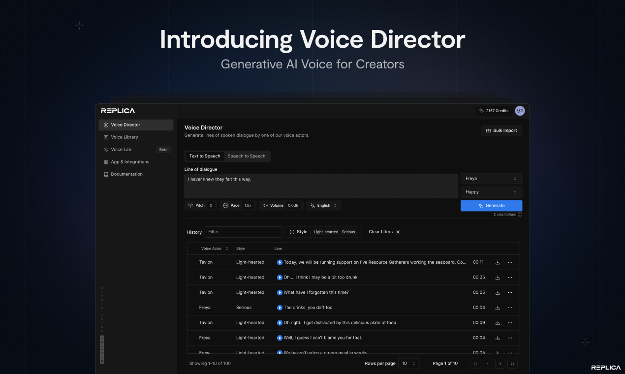 Voice Director by Replica Studios