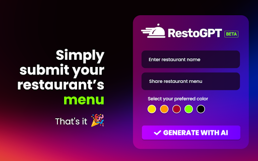 RestoGPT AI