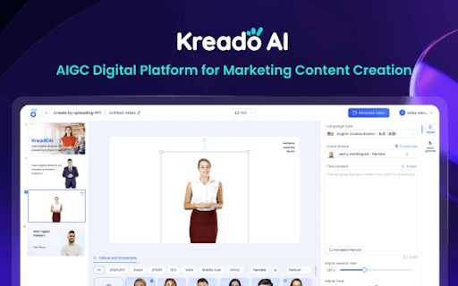 KreadoAI's One-click Video Solution