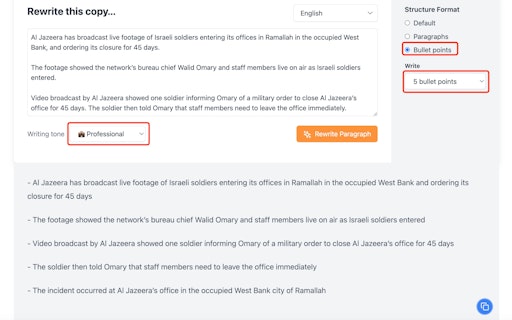 Free AI Paragraph Rewriter