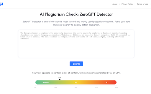 ZeroGPT Detector