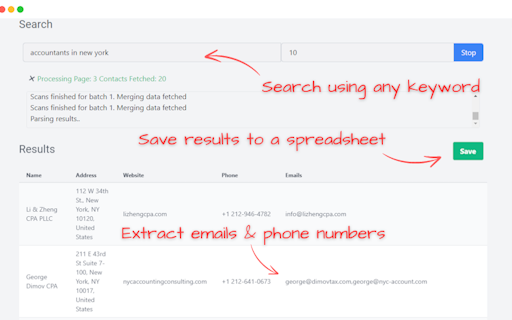 GrabContacts Google Maps Scraper