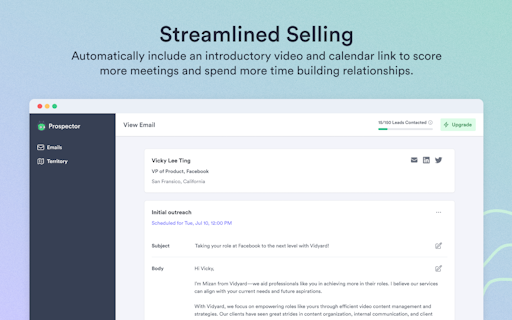 Vidyard Prospector