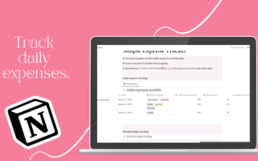 Aesthetic & Simple Expense Tracker