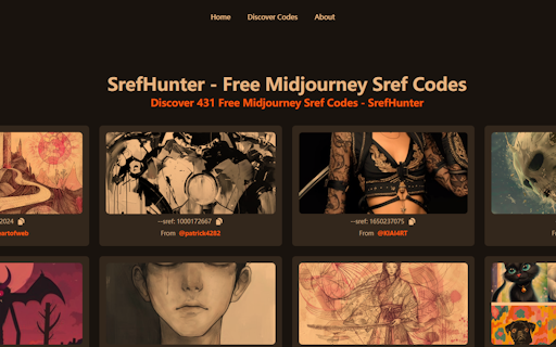 SrefHunter - Free Midjourney sref