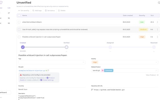 Application Security portal
