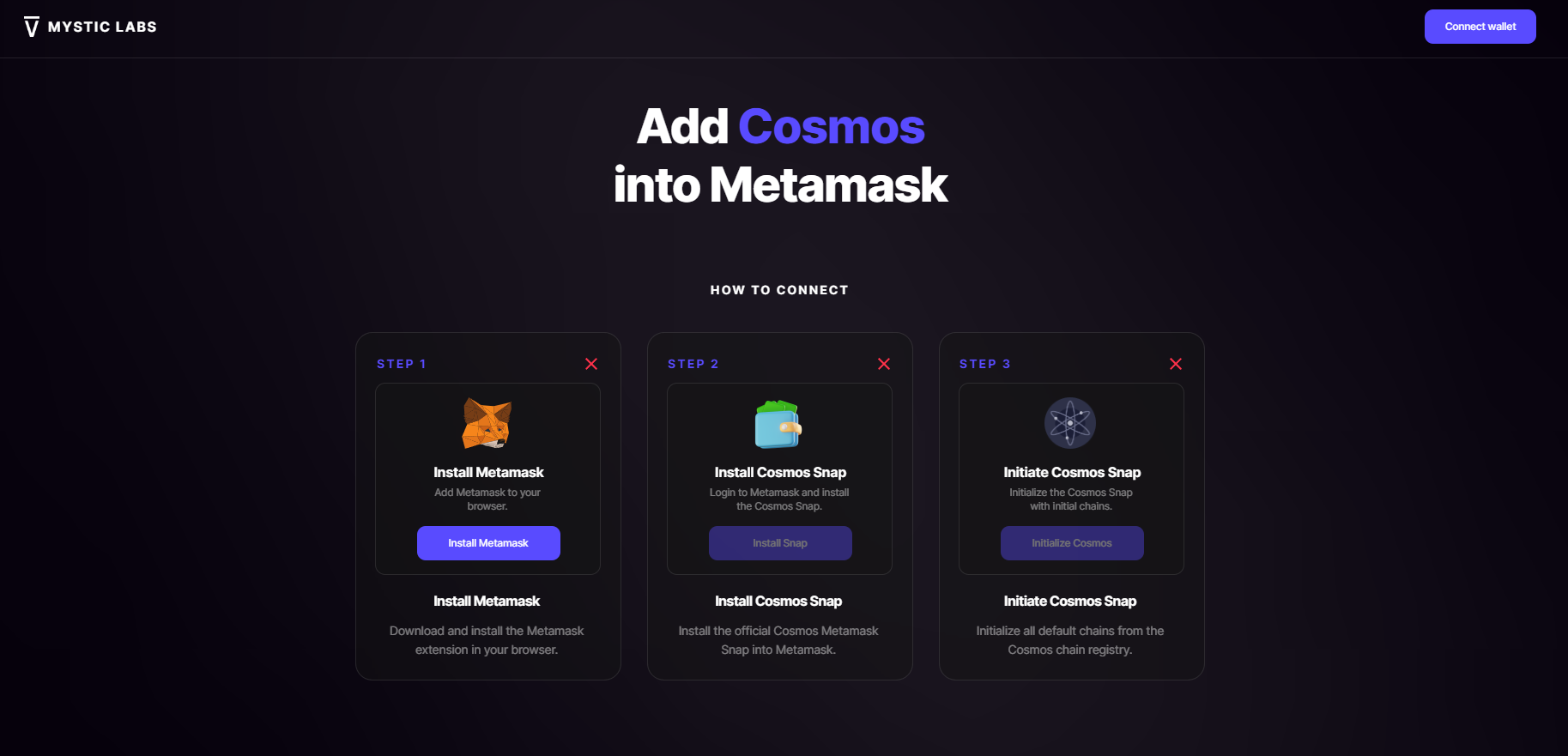 Cosmos Extension for MetaMask