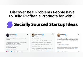 Socially Sourced Startup Ideas