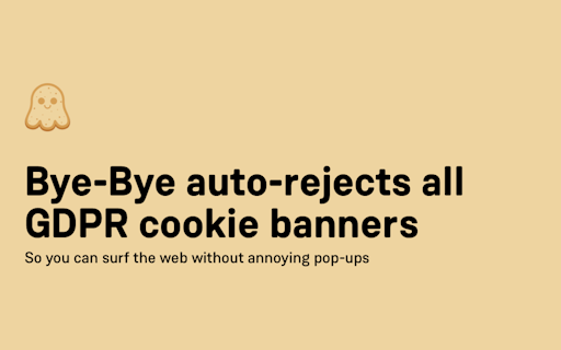 Bye-Bye Cookie Banners