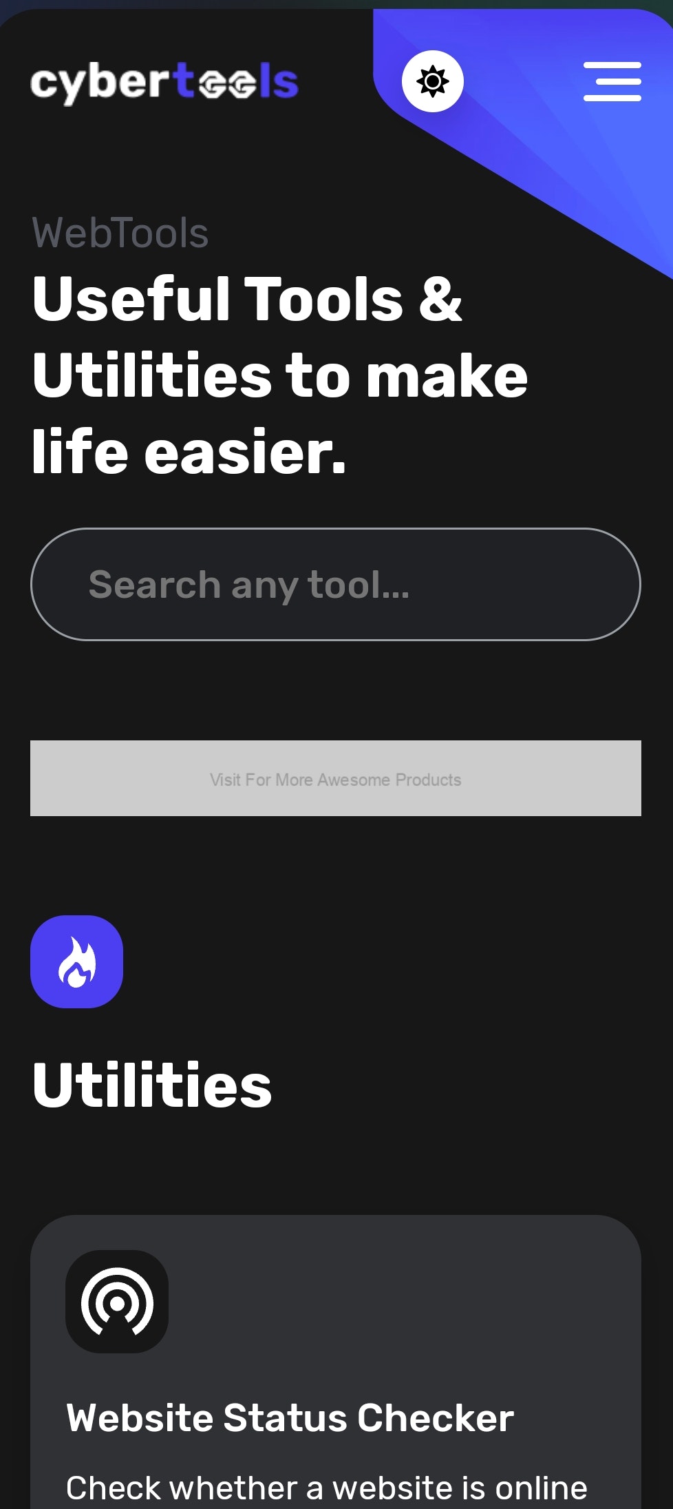 WebTools website with 100+ tools.