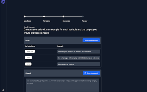 AI-assisted prompt builder