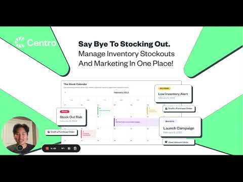 Centro Inventory Calendar