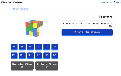 On Chain Cubes