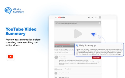 Glarity - Summarize Google and YouTube