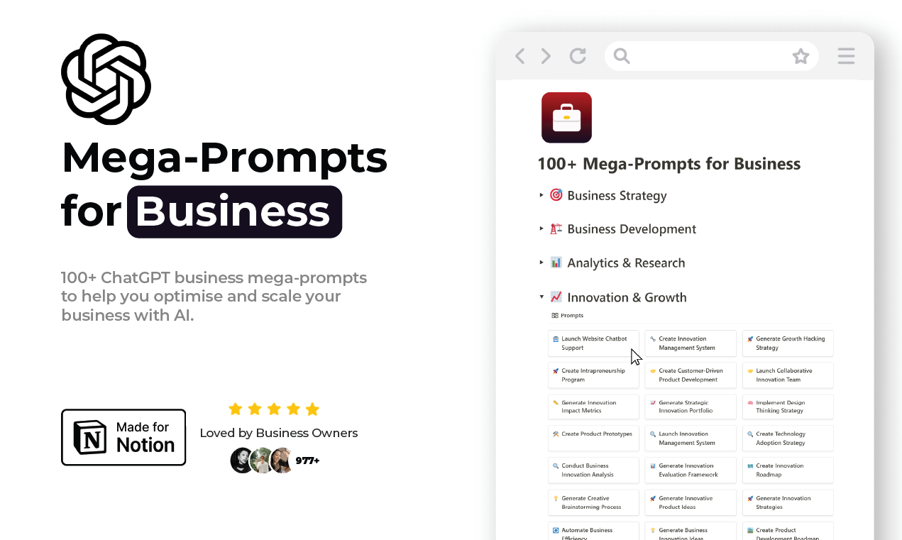 ChatGPT Mega-Prompts for Business