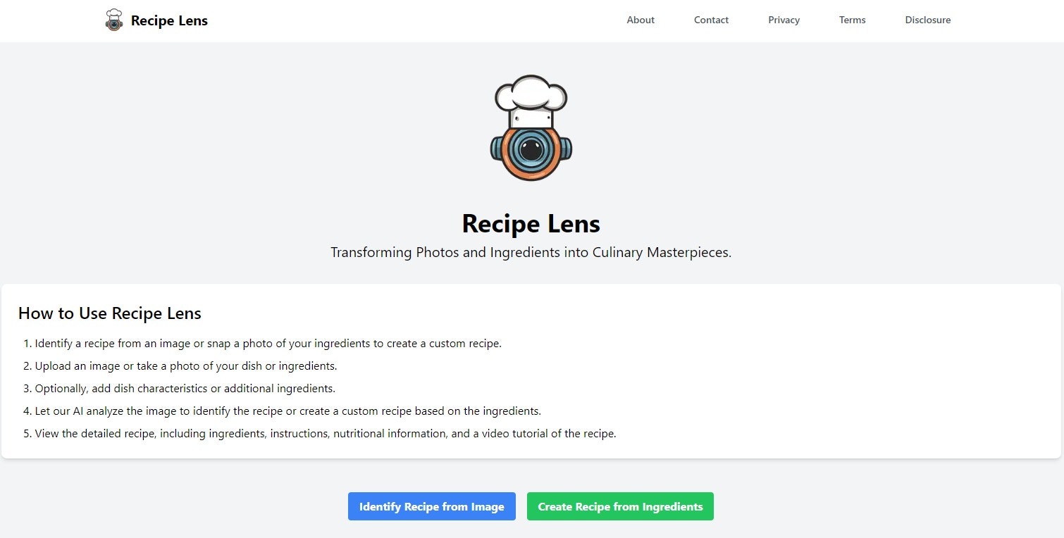 Recipe Lens
