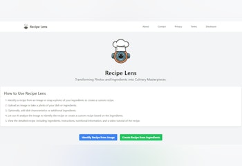 Recipe Lens