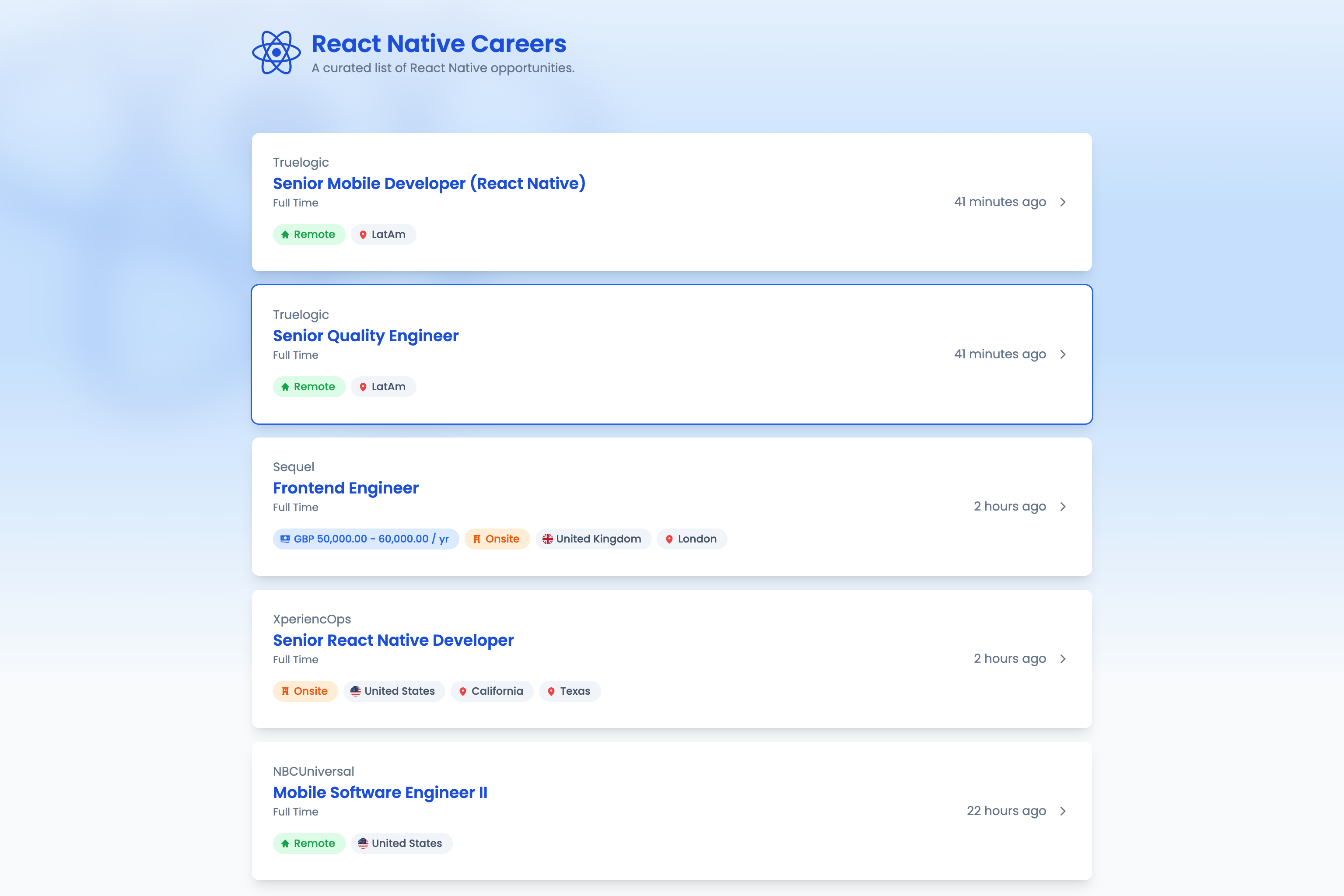 React Native Careers