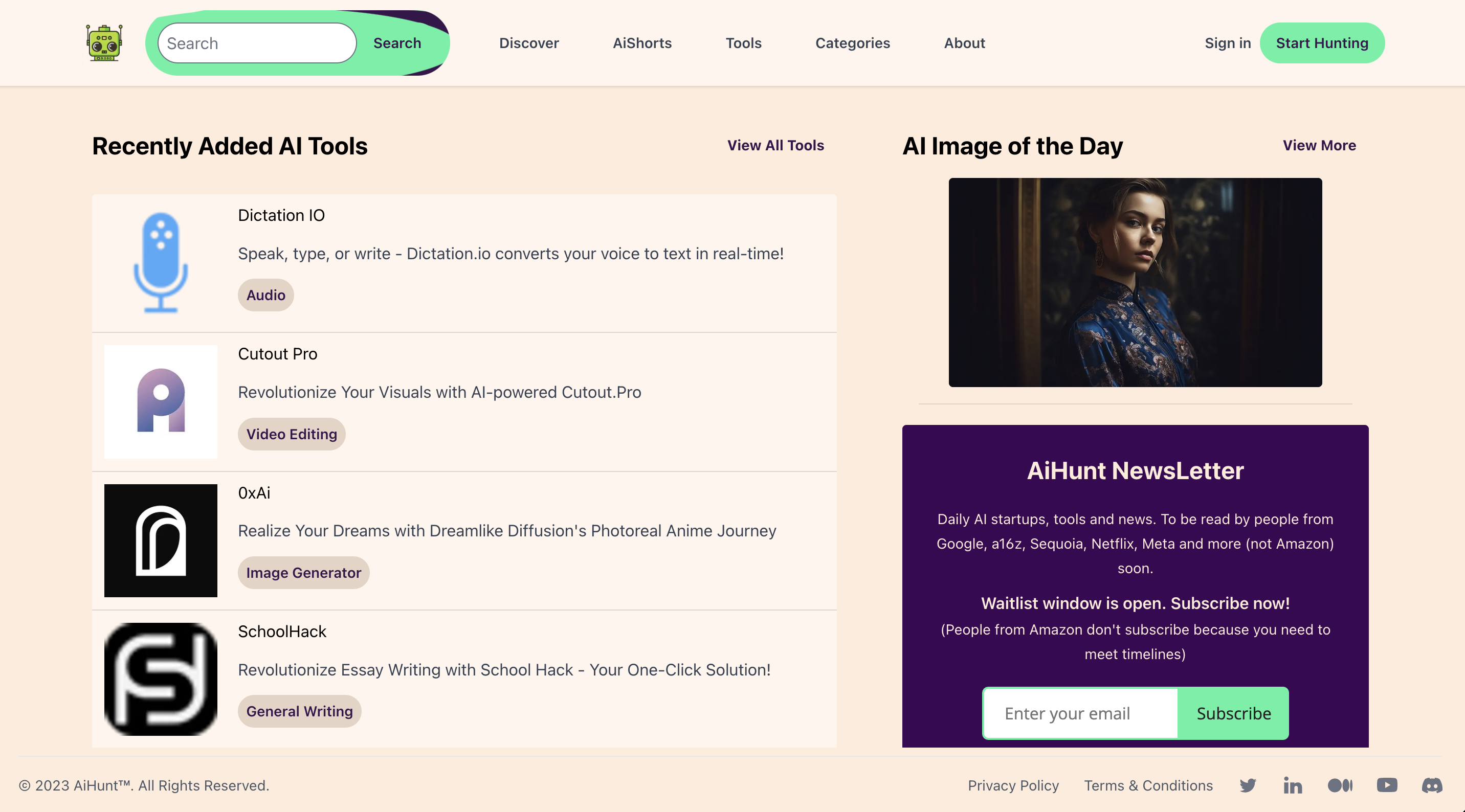 AiHunt - Your daily AI dashboard