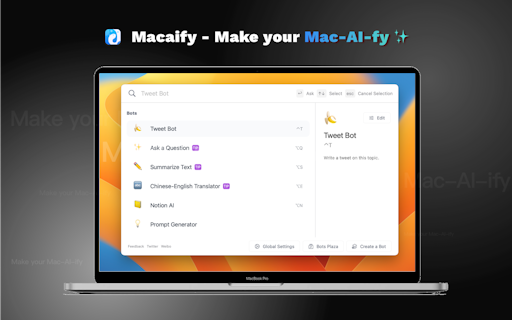 Macaify - Make your Mac-AI-fy