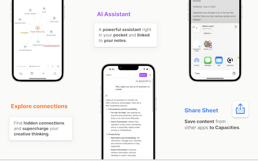 Capacities Mobile App