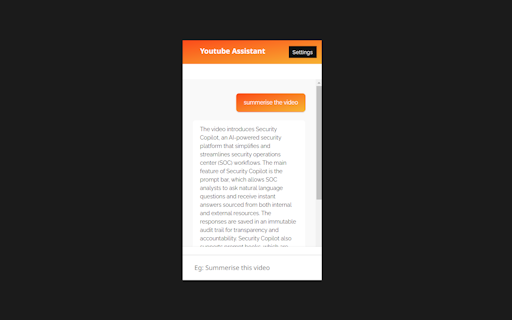 Youtube AI Assistant