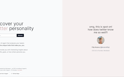Twitter Personality Analysis - AI agent