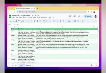 Google Sheets + OpenAI API