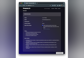 Unspam.io