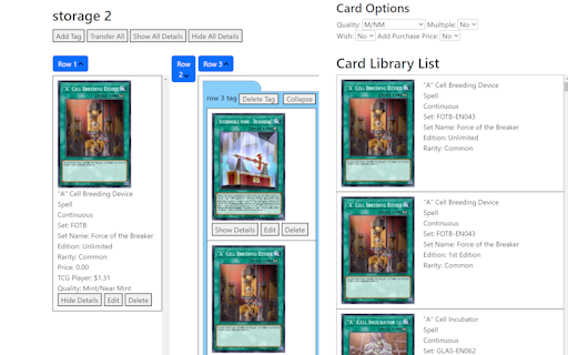 TCG Catalogue