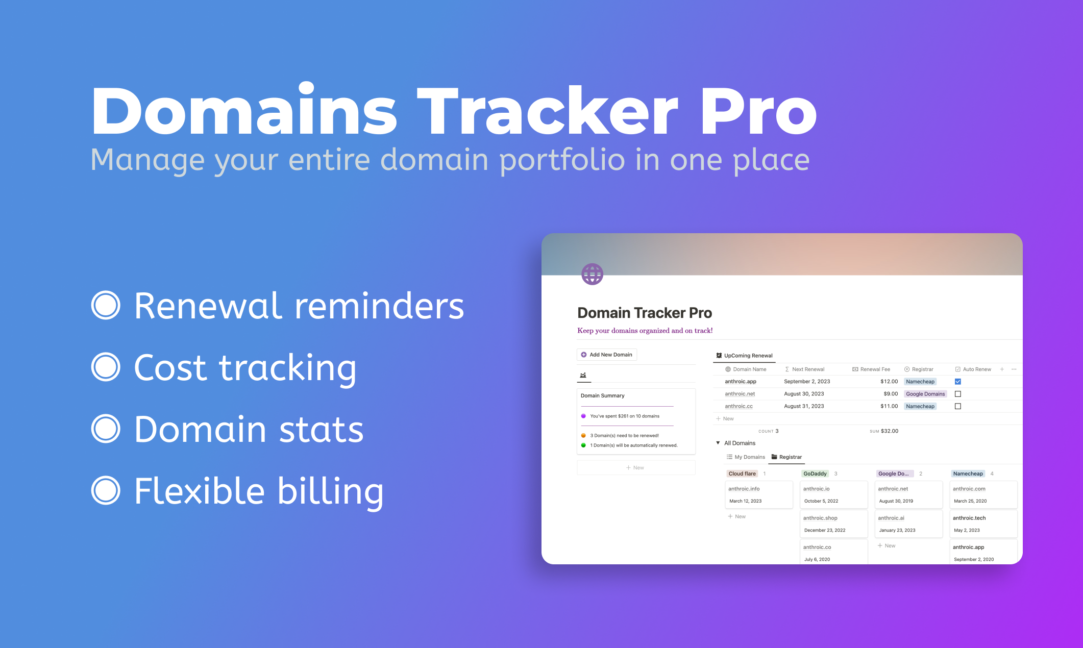 Domain Tracker Suite