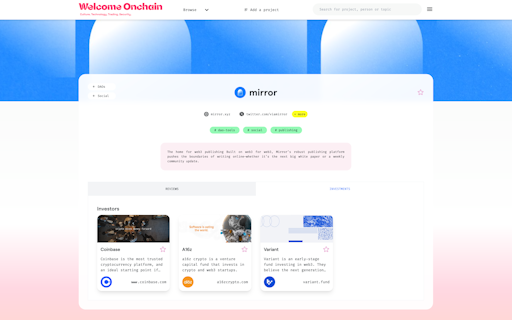 Welcome Onchain