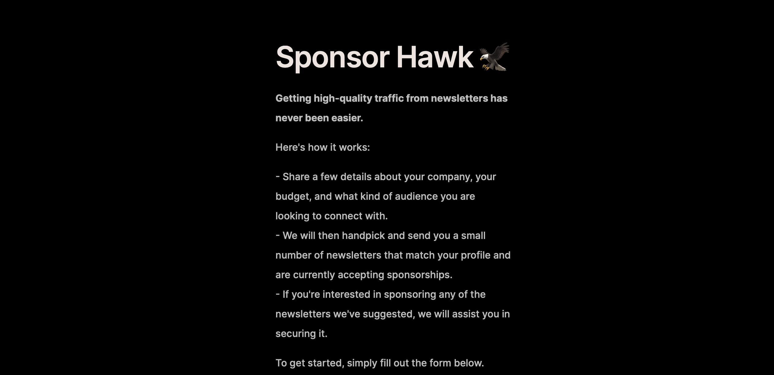 Sponsor Hawk