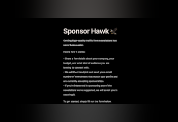 Sponsor Hawk