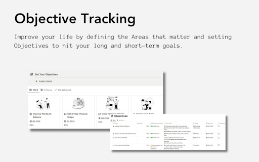 Moonshot OKR Notion Template