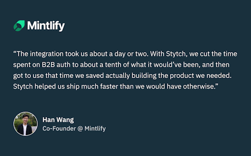 Stytch B2B Authentication
