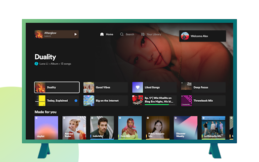 Spotify on TV
