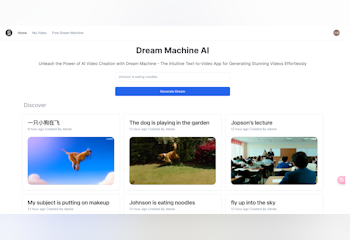 Dream Machine AI