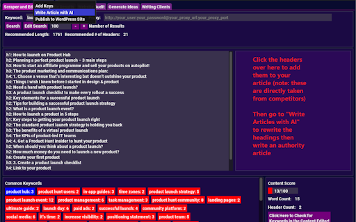 Back SEO Marketing Software