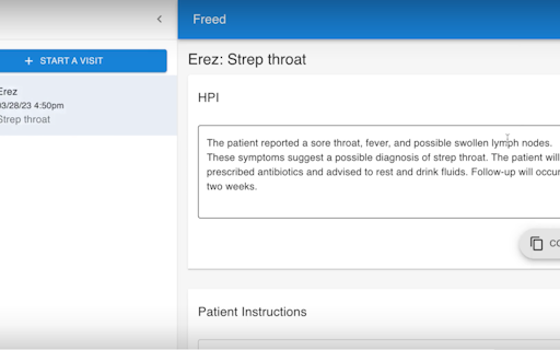 Freed AI Medical Scribe