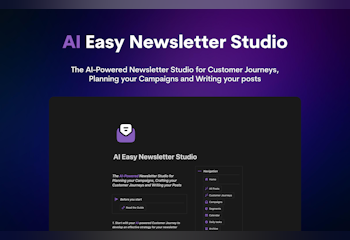 AI Easy Newsletter Studio