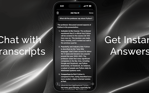 Voz AI Voice Note Taker