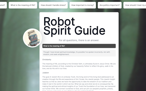 Robot Spirit Guide