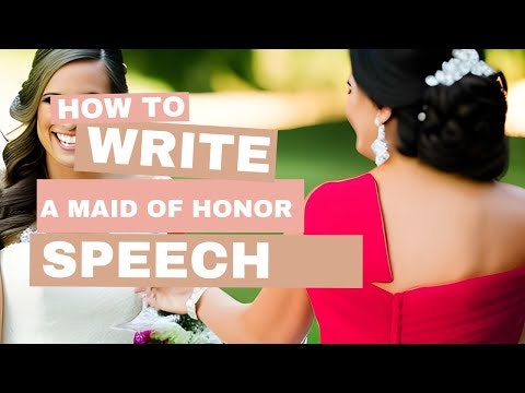 AI Maid of Honor Speech Writing Tool