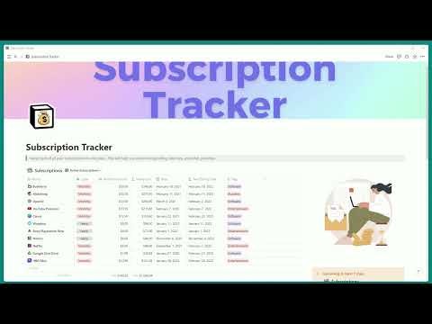 Subscription Tracker ✖️ Notion AI