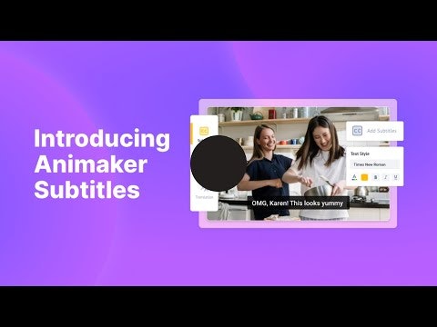 Animaker Subtitles