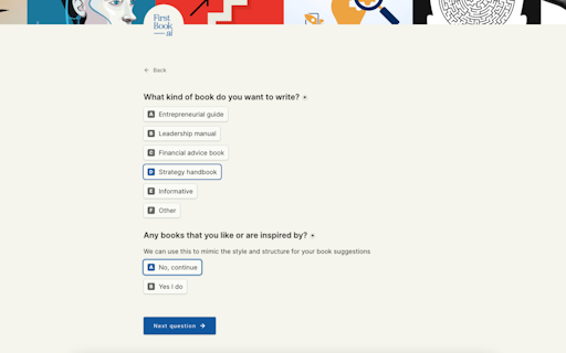 First Book ai - Book Ideas Generator