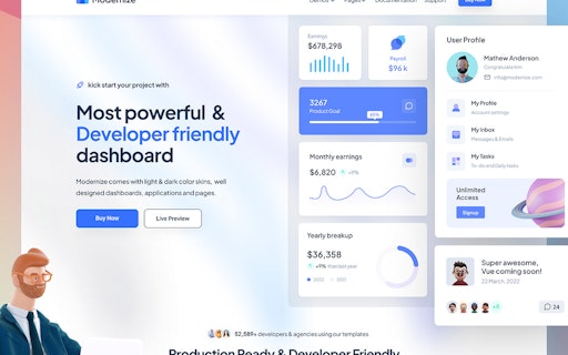 AdminMart for Developers & Designers
